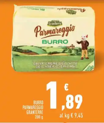 Conad BURRO PARMAREGGIO GRANTERRE 200 g offerta