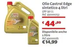 Bricocenter Castrol Edge 5W-30 LL offerta