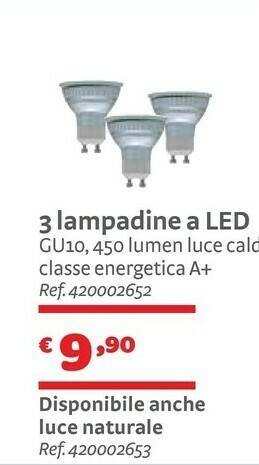 Bricocenter Bricocenter 3 Lampadine A LED offerta
