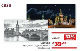 Bricocenter Canvas offerta