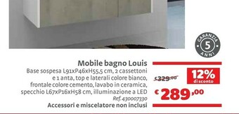 Bricocenter Louis Mobile Bagno offerta