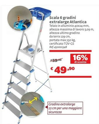 Bricocenter Atlantica Scala 6 Gradini Sxtralarge offerta