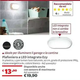 Bricocenter Bricocenter Plafoniera A LED Integrato Ezy offerta