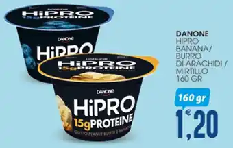 SpesAmica DANONE HIPRO BANANA/ BURRO DI ARACHIDI / MIRTILLO 160 GR offerta