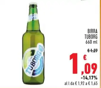 Conad BIRRA TUBORG 660 ml offerta