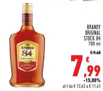 Conad BRANDY ORIGINAL STOCK 84 700 ml offerta