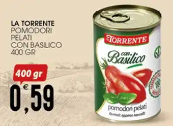 LA TORRENTE POMODORI PELATI CON BASILICO 400 GR