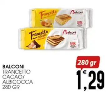 SpesAmica BALCONI TRANCETTO CACAO/ ALBICOCCA 280 GR offerta