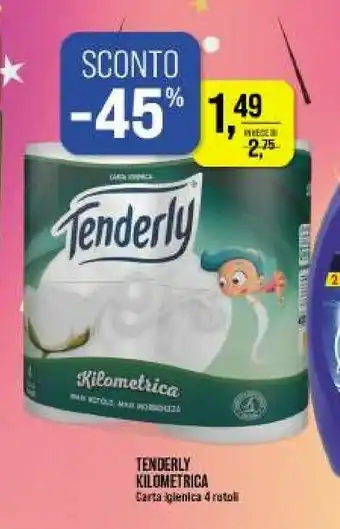 Caddy's Tenderly Kilometrica Carta Igienica offerta