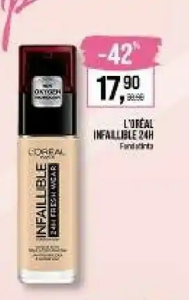 Caddy's L'Oreal L'Oréal Paris (public) INFALLIBLE 24H-MATTE Fondotinta Liquido offerta