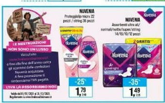 Caddy's Nuvenia Assorbenti offerta