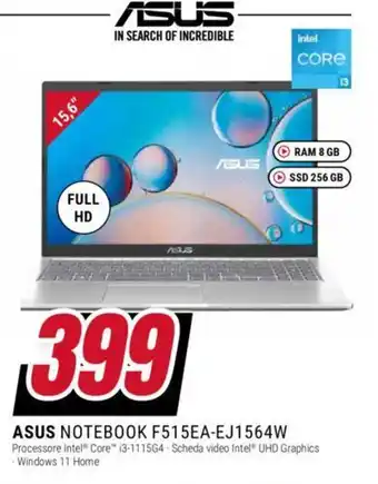 ASUS NOTEBOOK F515EA-EJ1564W