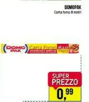 Caddy's Domopak Carta Forno offerta