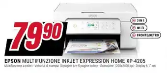 Trony EPSON MULTIFUNZIONE INKJET EXPRESSION HOME XP-4205 offerta