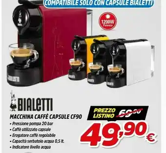 Bialetti Macchina Caffe Capsule CF90