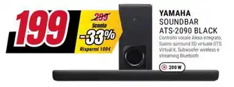 Trony YAMAHA SOUNDBAR ATS-2090 BLACK offerta