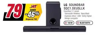 Trony LG SOUNDBAR SQC1.DEUSLLK offerta