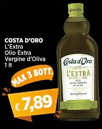 Ipercoop COSTA D'ORO L'Extra Olio Extra Vergine d'Oliva 1 lt offerta