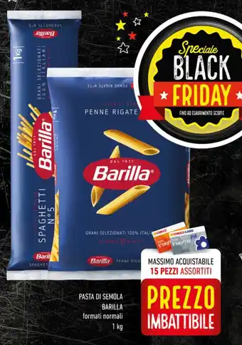 Conad Superstore PASTA DI SEMOLA BARILLA formati normali 1 kg offerta