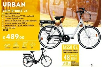 Iper La Grande Shimano City bike offerta