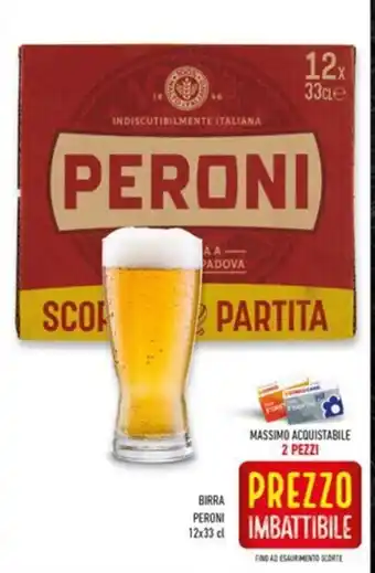 Conad Superstore BIRRA PERONI 12x33 cl offerta