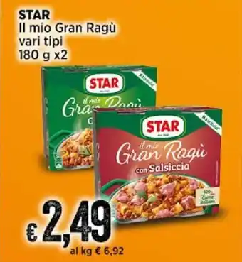 STAR Il mio Gran Ragù vari tipi 180 g x2
