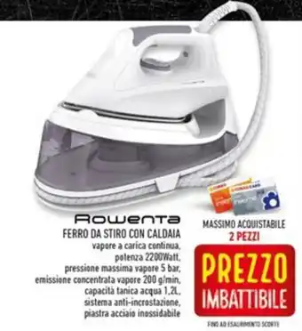 Rowenta FERRO DA STIRO CON CALDAIA