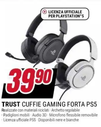 Trony TRUST CUFFIE GAMING FORTA PS5 offerta