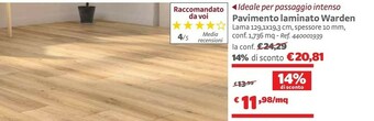 Bricocenter Bricocenter Pavimento Laminato Warden offerta