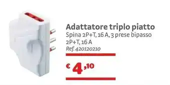 Adattatore Triplo Piatto