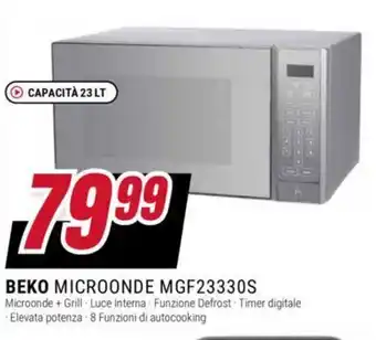 Trony BEKO MICROONDE MGF23330S offerta