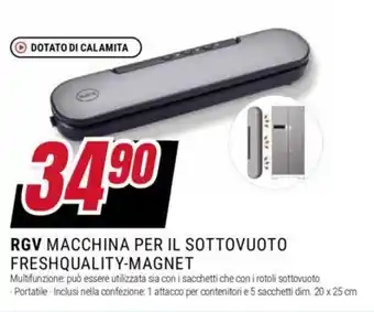 Trony RGV MACCHINA PER IL SOTTOVUOTO FRESHQUALITY-MAGNET offerta