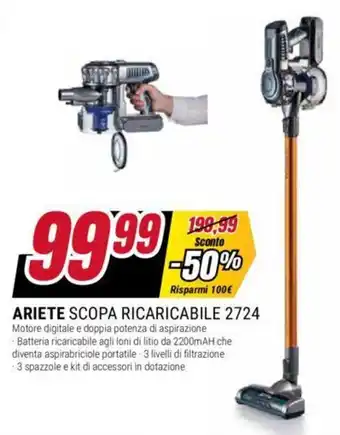 Trony ARIETE SCOPA RICARICABILE 2724 offerta