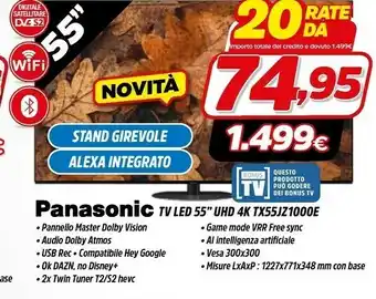 Fiducia & Convenienza Panasonic TV Led TX55JZ1000E offerta