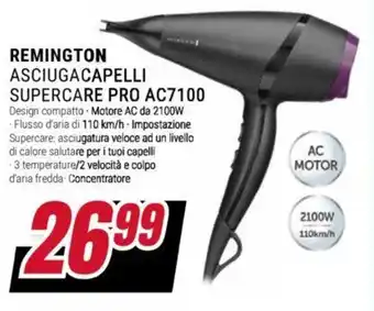 Trony REMINGTON ASCIUGACAPELLI SUPERCARE PRO AC7100 offerta
