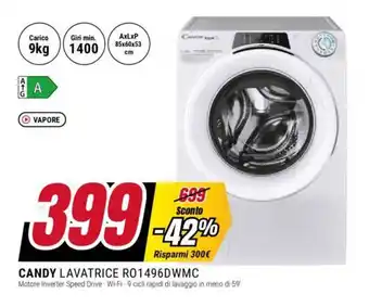 Trony CANDY LAVATRICE RO1496DWMC offerta