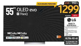 Sinergy LG SMART TV OLED 55C34LA offerta