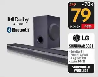 Sinergy LG SOUNDBAR SQC1 offerta