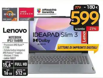 Sinergy Lenovo NOTEBOOK IPS3 15ABR8 offerta