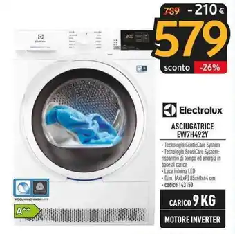 Sinergy Electrolux ASCIUGATRICE EW7H492Y offerta