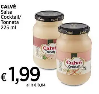 Ipercoop CALVÈ Salsa Cocktail/ Tonnata 225 ml offerta