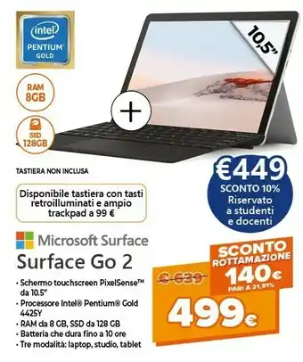 Expert Microsoft Surface Go 2 offerta