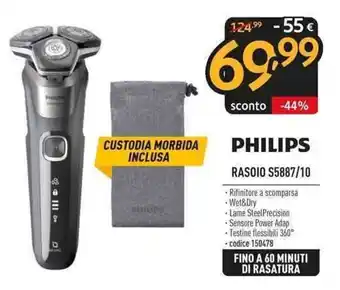 Sinergy PHILIPS RASOIO S5887/10 offerta