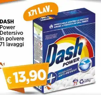 Ipercoop DASH Power Detersivo in polvere 71 lavaggi offerta