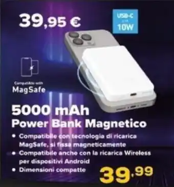 5000 mAh Power Bank Magnetico