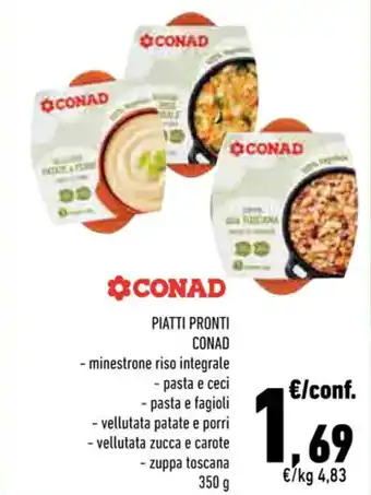 Conad PIATTI PRONTI CONAD - minestrone riso integrale offerta