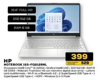 Euronics HP NOTEBOOK 15S-FQ2129NL offerta
