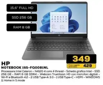 Euronics HP NOTEBOOK 15S-FQ0081NL offerta
