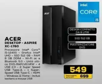 Euronics ACER DESKTOP - ASPIRE XC-1760 offerta