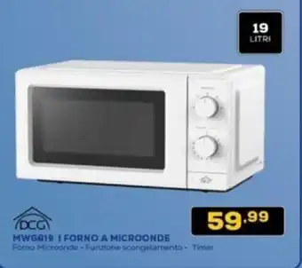 Euronics DCG MWGB19 I FORNO A MICROONDE Forno Microonde Funzione scongelamento - Timer offerta